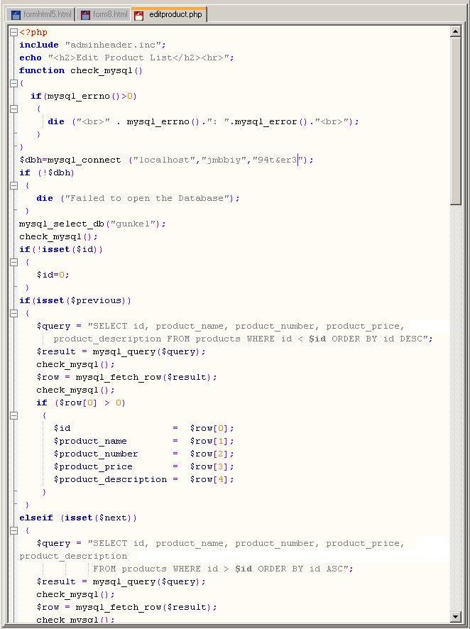 Example of CGI PHP Scripting Language MySQL