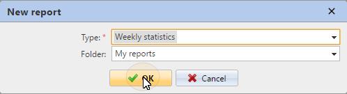 detailed information.). You can also edit already existing reports by clicking Edit at the same tab.