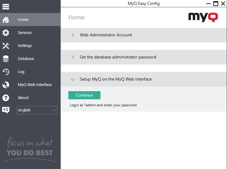 3. MyQ Easy Config This topic introduces the MyQ Easy Config application and briefly describes its main features.