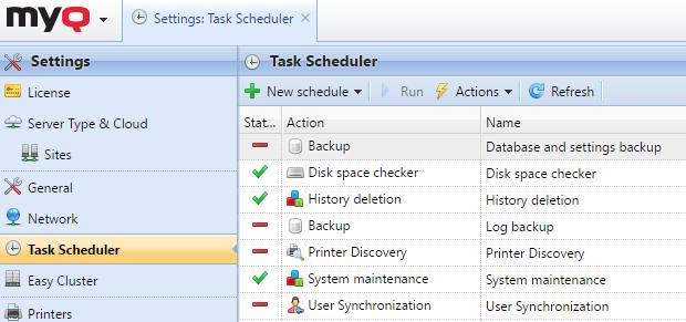 5.5. Task Scheduler settings tab FIGURE 5.17.