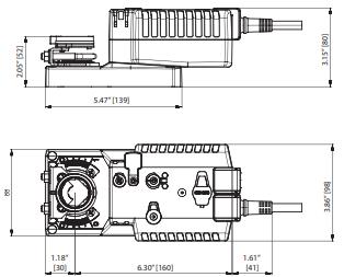 AKRB24 IP Failsafe valve actuator, modulating, cloud, AC/DC 24 V