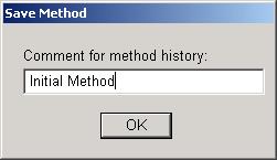 Method As from the Method menu,