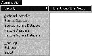 Using the Administrator Module Delete a User Group Program administrators can delete groups. The Admin and Technician groups cannot be deleted.