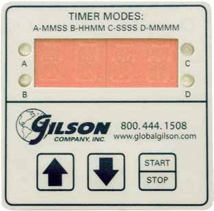 5.4 Figure 4: Timer Face Figure 4 Gilson Interval Countdown Timer 6.