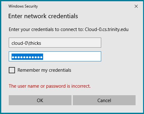 network. Enter \\ + your DNS Name.