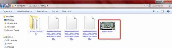 10. When it is completed, you will find video files in the backup directory.