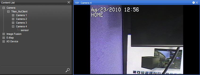 If you drag a single camera or a sensor to a grid cell, then the camera s video will show in the cell.