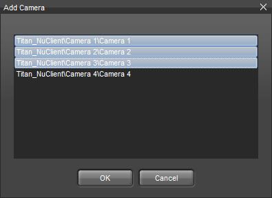 9. After cameras are added, you will see camera images are stitched together in the view area in the