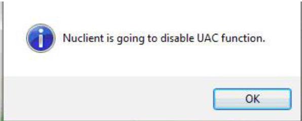 UAC on your Windows, if UAC is not disabled.