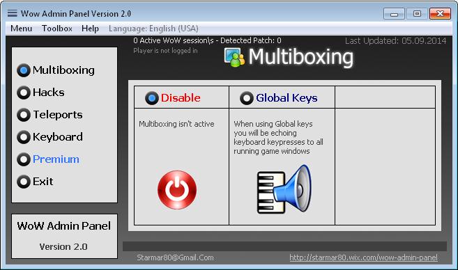 MultiBoxing Global Keys Wow Admin Panel allows you to broadcast keyboard key-presses to all open WoW Windows.