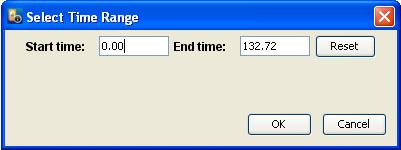 5.1.4.4 Select Processes Figure 5-6: Select Time Range dialog box. Opens a dialog box that allows you to select individual processes.