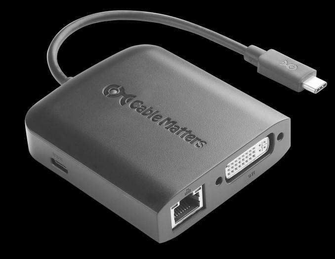 USB-C to DVI Multiport Adapter with Power