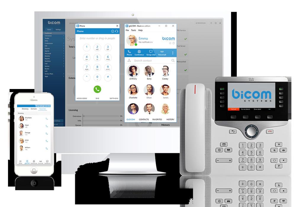 Unified Communications on Desktop & Mobile glocom is a Unified Communications application available on Microsoft