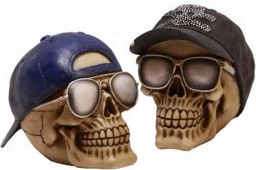 5cm TY8512 PACK 18 SKULL MONEYBOX WITH