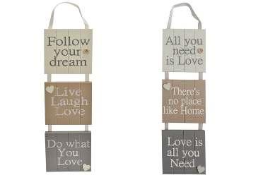 HOME RULES HANGING SIGN 2 ASSORTED 5033849016586