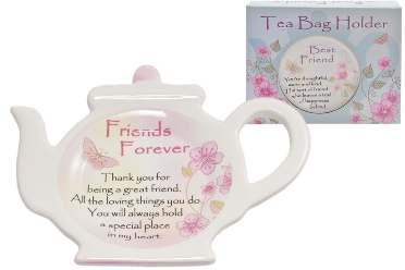 Page No. 16 SENTIMENTS TY9809 PACK 12 CASE 48 FRIENDS FOREVER CERAMIC TEA CADDY IN ACETATE BOX 5033849066482 W14.5 x H11.