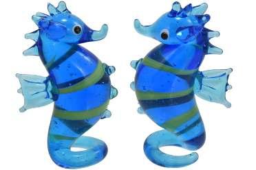 GLASS SEAHORSE ORNAMENT TY1308 PACK 24 2cm