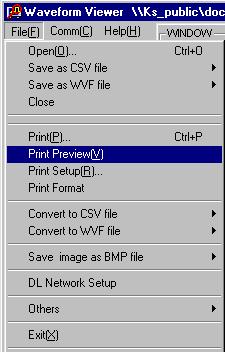5.2 Print Previewing Procedure 1. Select File > Print Preview. The preview window appears. 2.