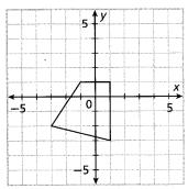 c) ( x, y) ( x 4, y 4) 16) Graph the image of the figure under the given translation: 3, 2 17) As the first step in designing a logo, you draw the figure shown in the first quadrant of the coordinate
