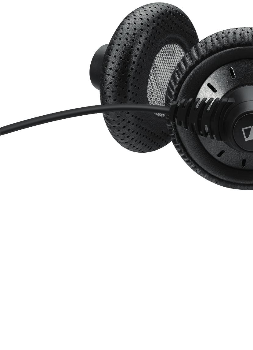 2-in-1 ear pad styles Choose between soft leatherette or light acoustic foam for maximum comfort Sound leadership Sennheiser Voice Clarity and a noise-cancelling microphone