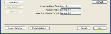 I/O Setup Updates Auxiliary Track View Selector list Track Views at the beginning of the list (such as Blocks for audio or MIDI tracks) cannot be changed to the previous Track View.