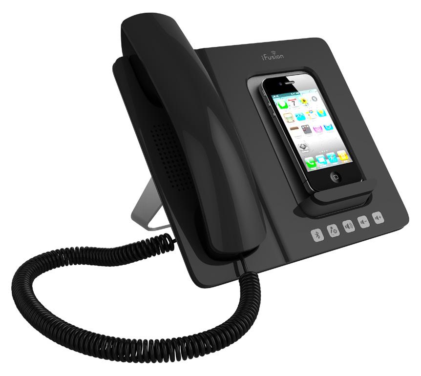 Instead of having separate desktop and mobile phones for employees, the ifusion extends the best features of a traditional desktop phone to the iphone - enabling the iphone to be deployed as the