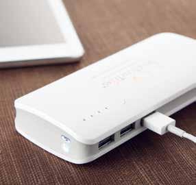 Powerfully charges 3 devices at one time.