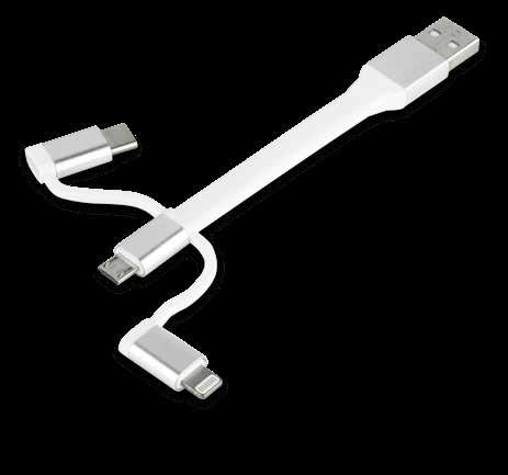 bendable silicon charge & sync cord.