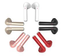 Wireless earphones 100 250 500 1000 2000 SPECS Colors: white, black, blue, green, pink Logo size: 15 x 15 mm Silk printing (1-color included in price) Comes in white box.