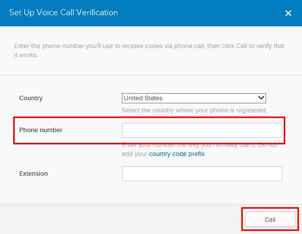 18. Click Call. Okta confirms that your phone number has been successfully verified. Your setup is now complete.