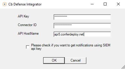 Figure 4 In the CB Integrator configuration window, enter the following details: o API Key Enter the API key of the configured