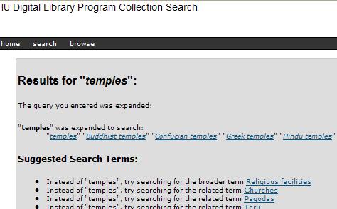 1 User Enters Search 2 Query Sent to TS Prototype http://tspilot.oclc.org/lctgm/?query=oclcts.expandedheading+exact+%22temples%22 &version=1.