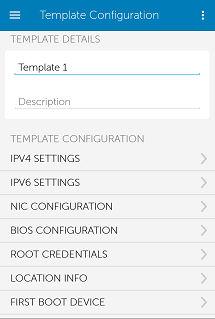 14G servers. To create a deployment template in OpenManage Mobile 1 Tap from the OMM home page.