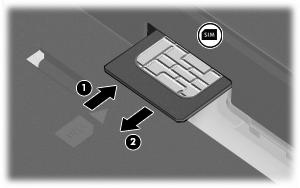 Removing a SIM To remove a SIM: 1. Shut down the computer. If you are not sure whether the computer is off or in Hibernation, turn the computer on by pressing the power button.