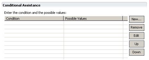 Managing Types Configuring conditional attribute values Conditional value mapping provides a list of values that a client program displays at runtime for an object attribute.