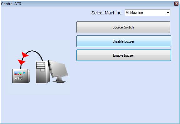 Chapter 8 Control ATS 8.1. Control ATS A. Select Machine B. Control button A. Select Machine "Select Machine": Can select all machines or a single machine.