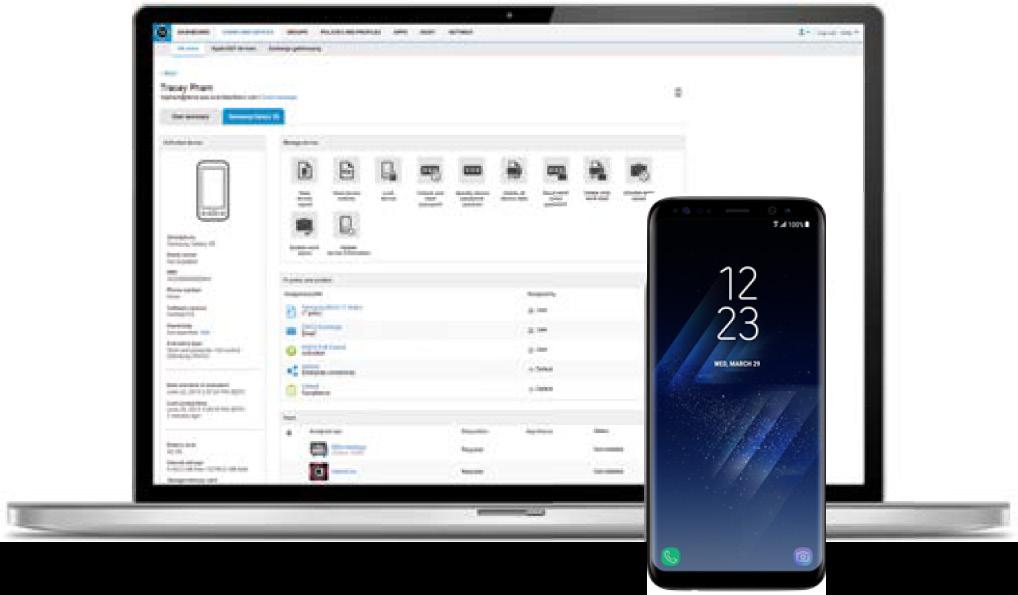 Enhanced security Samsung Knox Platform offers significant security enhancements to the core Android framework, and is unified with Android Enterprise.