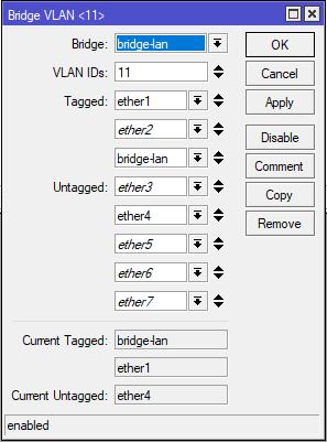 the VLAN11 IMPORTANT Add an