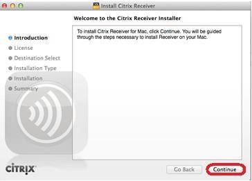dmg file. 7. Control-click the Install citrix receiver.pkg file and select Open. 8.
