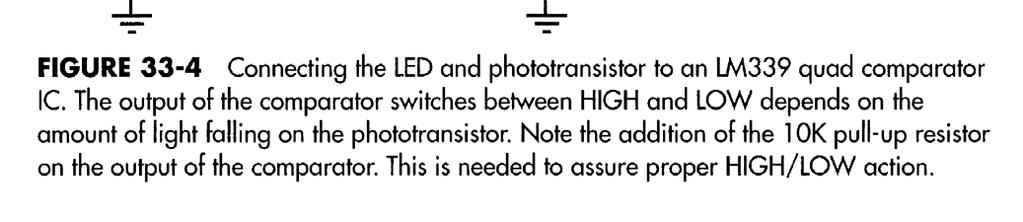 Then use a sensor circuit that provides an output if the light is detected.