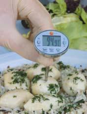 7 Temperature measurement Easy and fast Water-proof mini thermometer Fast spot check temperature measurement using a water-tight mini thermometer is an important topic in the food sector.