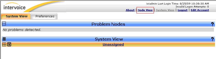 Select the Node View link at the
