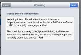able to manage your ipad.