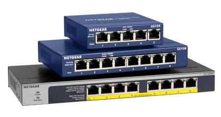 Instant Connectivity with Reliable Performance The NETGEAR Gigabit Unmanaged Switch series helps businesses costeffectively expand their network to Gigabit speeds and higher port