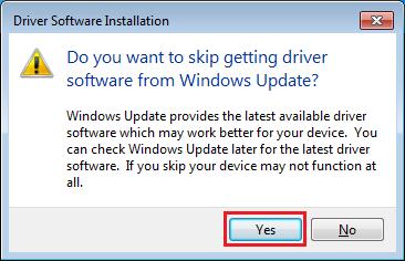 Once connected, a bubble reading Installing device driver software appears in the lower right corner. Click on it. 3.