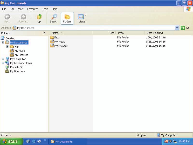 Left pane, known as the Folders list or the Explorer Bar FIGURE B-16: Windows Explorer window Your list of devices, folders, and files will differ FIGURE B-17: