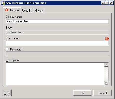 Defining a Runtime User Account Chapter 2 Managing Runtime Users Defining a Runtime User Account The credentials specified for the runtime user are used to store the information about the simple user
