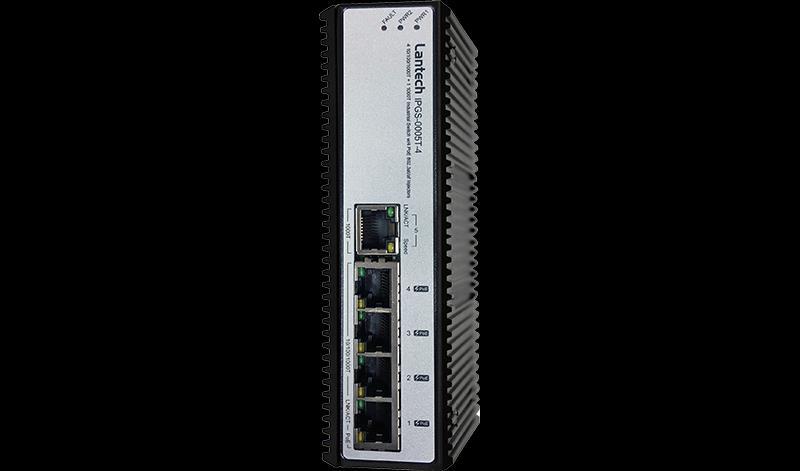 Lantech IPGS-0005T-4 4 10/100/1000T PoE at + 1 1000T