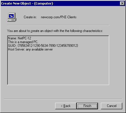 The GUID typed in the previous dialog box and the one noted in the diagram above do not look the same.