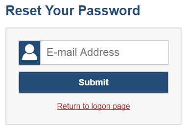 Existing Users Resetting a Password 2. The Logon web form, shown in Figure 16, appears. 2 3 Figure 16. Logon web form 3. Select the [Forgot Your Password?] link on the Logon web form. 4.